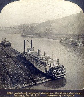 Coal Barges on Monongahela